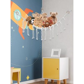 Toy Mesh Soft Net Stuffed Animal Jumbo Teddy Toys Storage Hammock Kids Baby-`