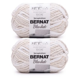 Bernat Blanket Beach Foam Yarn - 2 Pack of 300g/10.5oz - Polyester - 6 Super Bulky - 220 Yards - Knitting/Crochet (16111010951P02)