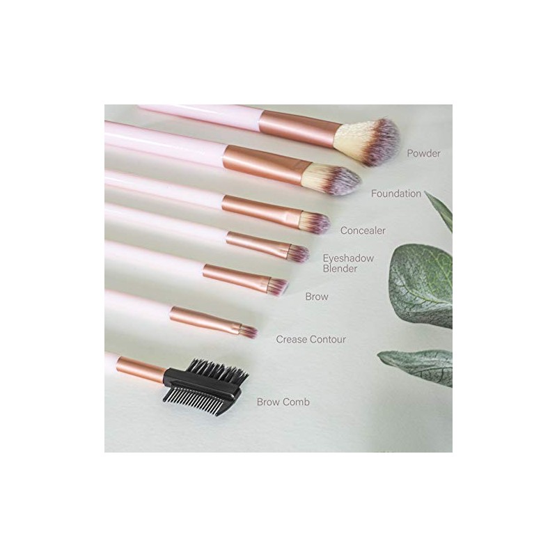 Nicole Miller Colección de brochas de maquillaje, 7 piezas de