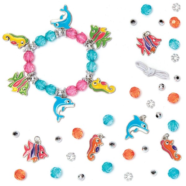 Baker Ross AW382 Sealife Charm Bracelet Making Kit (Pack of