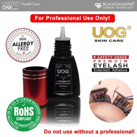 UOG Eyelash Extension Adhesive Glue–Professional Grade, Quick-Drying (1-2 Sec), Long Retention (Up to 14 Weeks).Allergy-Free, Irritation-Free,Works Under Any Humidity & Temperature. For Sensitive Eyes