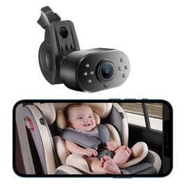 GreenYi WiFi Car Baby Camera with IR LEDs, Wireless to Monitor 720P HD Rear/Front View Reverse Camera for Aftermarket Android Radio Head Units iPhone iPad Android Smartphones Tablets