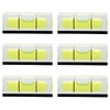 JYK 6Pcs Magnetic Small Bubble Level 10x10x29mm Mini Square Bubble