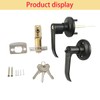 Qrity Lever Door Handle Lock with Keys, Door Lock for