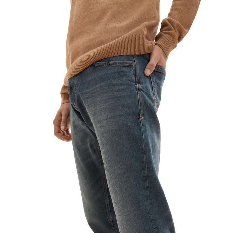 Tom Tailor Men's Marvin Straight Jeans, 10281 - Mid Stone