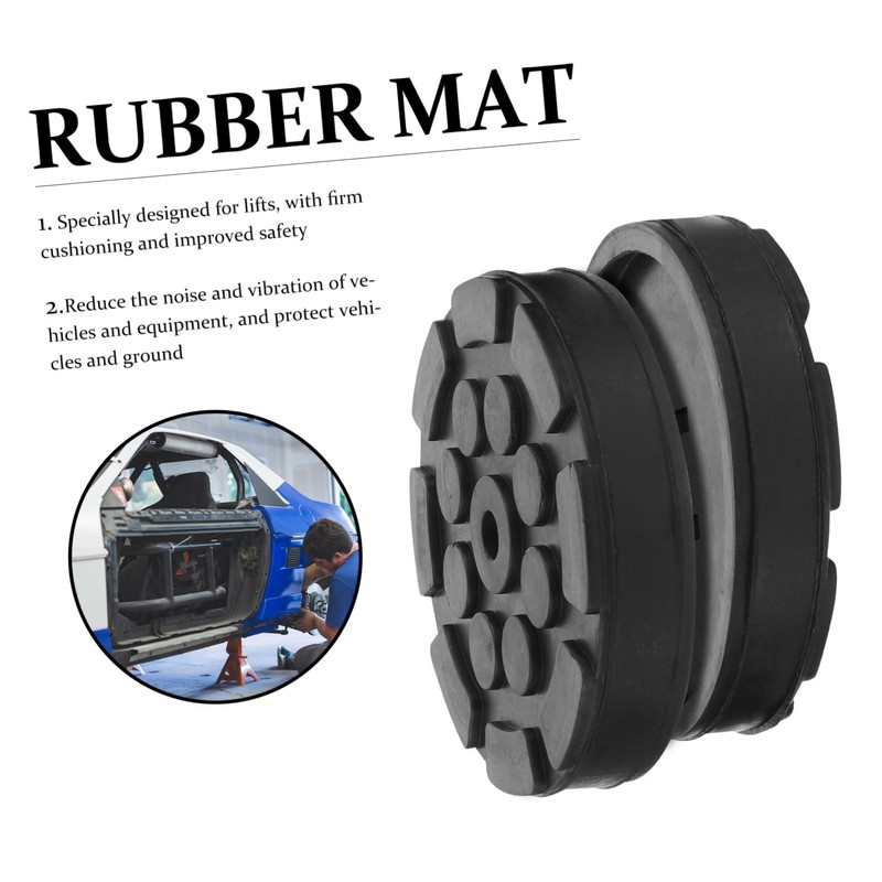 Alipis 2Pcs Automotive Jack Pad Adapter Rubber Floor Jack Disk