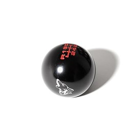Coyote Badge Shop - 6-Speed Shift Knob - Coyote Logos for 2015+ Ford Mustang (Black/Red)