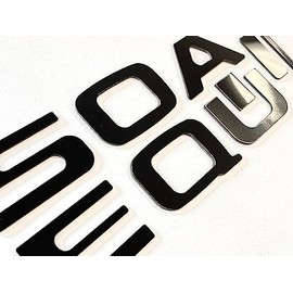 Matte Black Rear Bumper ABS Plastic Letters Compatible with Sequoia ABS Plastic Inserts Not Decals