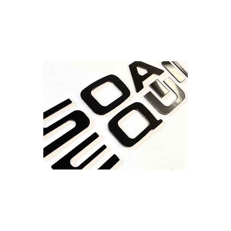 Matte Black Rear Bumper ABS Plastic Letters Compatible with Sequoia