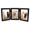 Clay Roberts Triple Photo Picture Frame 6 x 4, Black,
