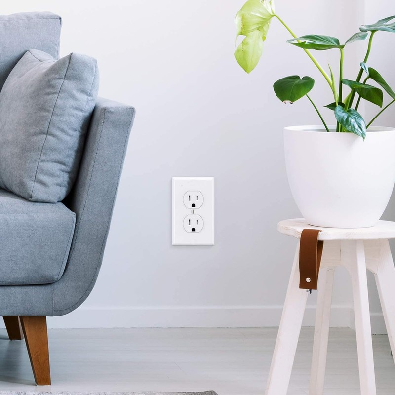 Outlet Covers Wall Plates -Duplex Outlet Covers, 1-Gang Standard Size