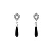 Esse Marcasite Sterling Silver Black Onyx and Marcasite Belle Epoque