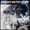INFINAUTO Water Pump, Front 16x14.5cm Engine Water Pump with Rubber