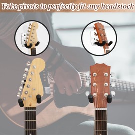 Onmiwod Guitar Wall Mount 3 Pack, Silver Metal Guitar Hanger, V-Shaped Guitar Wall Hangers Mount, Guitar Holder Hook Stand Wall for Acoustic, Electric Guitar, Banjo, Bass, for Guitar Player Men Boy