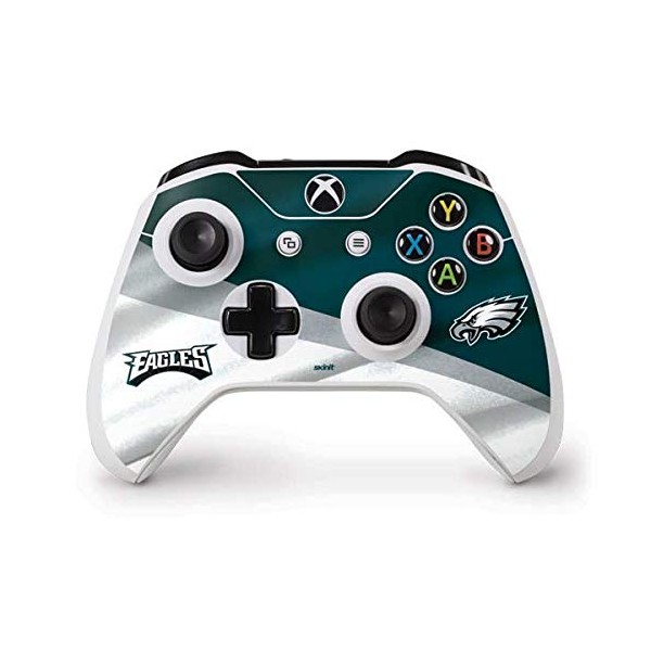 Skinit Decal Gaming Skin Compatible with Xbox One S Controller - Officially Licensed NFL Philadelphia Eagles Design