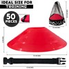 Disc Soccer Cones for Training Kids with Mesh Bag &