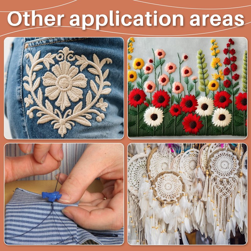 Easusy Sewing Thread, 2 PCS 200 Yards Navy Sewing Thread,