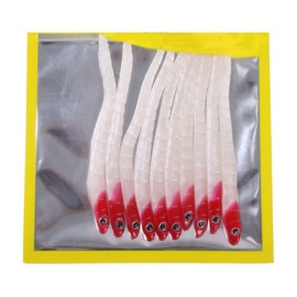 FOLANDO 10PCS Artificial Sea Worms, 9cm Earthworm Soft Fishing Lures Fishing Worms Night Crawlers Trout Worms