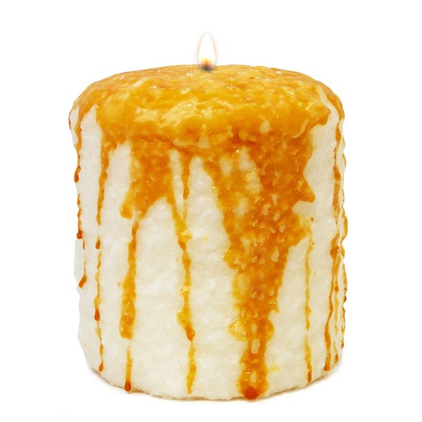 Warm Glow Candle Company Caramel Corn Hearth Pillar Candle