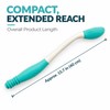 Long Handled Toilet Wiping Aid with Tissue Release Button, Ergonomic