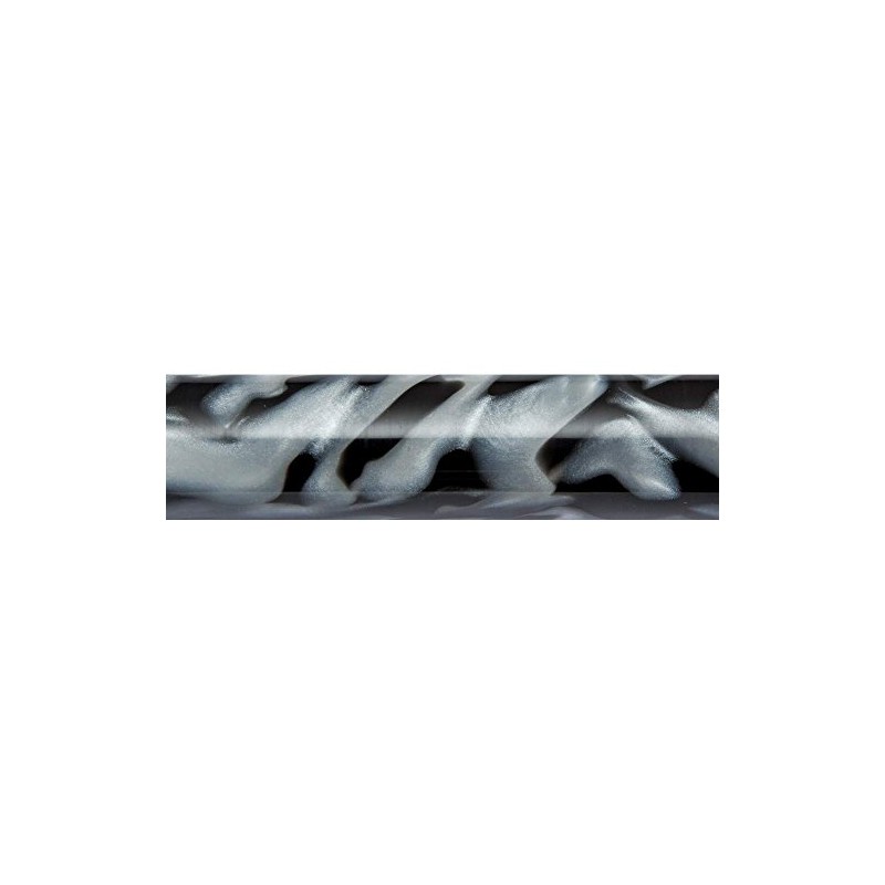 Swirl Black and Mother of Pearl Acrylic Pen Blank