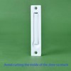 Dontay Pocket Door Pull Handle, 304 Stainless Steel, Rectangle Recessed