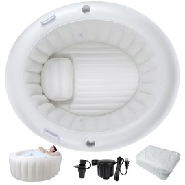 GSengGoung Comfortable Home Birth Pool in Creamy Marshmallow – Ideal for Water Birth with Electric Air Pump & Liner, Doula & Midwife Recommended, Easy Setup and Relaxation for Expecting Mothers