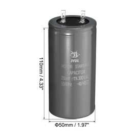 PATIKIL Motor Start Capacitor CD60 250uf 300V 50/60Hz Aluminium Round Capacitor for Air Conditioners, Fans, Motors & More