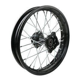 RedCap 16 Inch Steel Rear Rim Wheel for 50cc 125cc 150cc Apollo SSR XR CRF DB17 TaoTao Honda Dirt Pit Bike with 15mm ID Axle Shaft (Black)