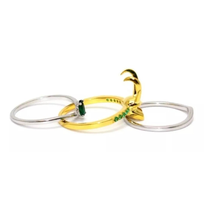 Importacion Set Aretes Y Anillo Sylvie Princesa Asgard Chapado Oro