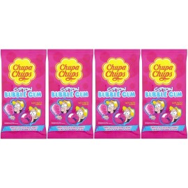 Chupa Chups 4x Chupa Chups Cotton Candy Bubble Gum Tutti Frutti Flavor 11g