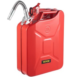 VEVOR Jerry Fuel Can, 5.3Gal / 20L Portable Jerry Gas Can with Flexible Spout System, Rustproof ＆ Heat-resistant Steel Fuel Tank for Cars Trucks Equipment Bottles Organiser:_Green - 1PC