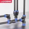 luxdeng 4MM OD Black Polyurethane PU Air Hose Line Air