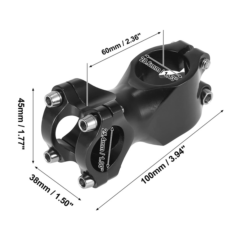 X AUTOHAUX 25.4 x 60mm BMX MTB Road Bike Bicycle