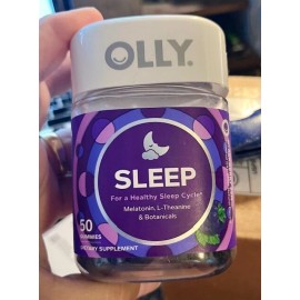 Olly SLEEP - Ciclo de sueño saludable - Melatonina y productos botánicos (50-70 masticables) - ¡26/12!