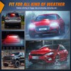 Nilight 12LED Traffic Advisor Strobe Light Bar Red White Emergency