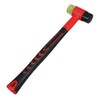 Operitacx Double Faced Ergonomic Rubber Hammer Soft Head Mallet for