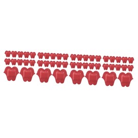 TOVINANNA 4sets Adorable Injured Patches Small Breathable Lip-shaped Patches 50 Count Pe Material 50pcs*4