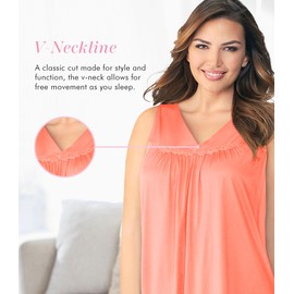 Exquisite Form Women's Coloratura Sleeveless Short Gown, Passion, Medium