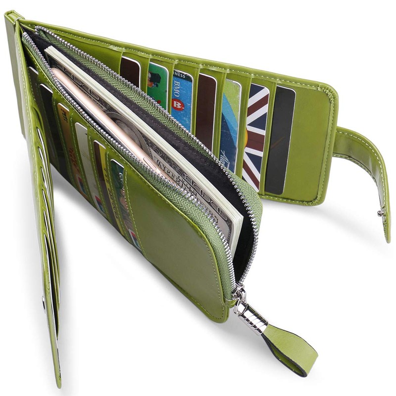 JEEBURYEE Card Case, Men's, Women's, Long Wallet, Thin, Magnetic Prevention,