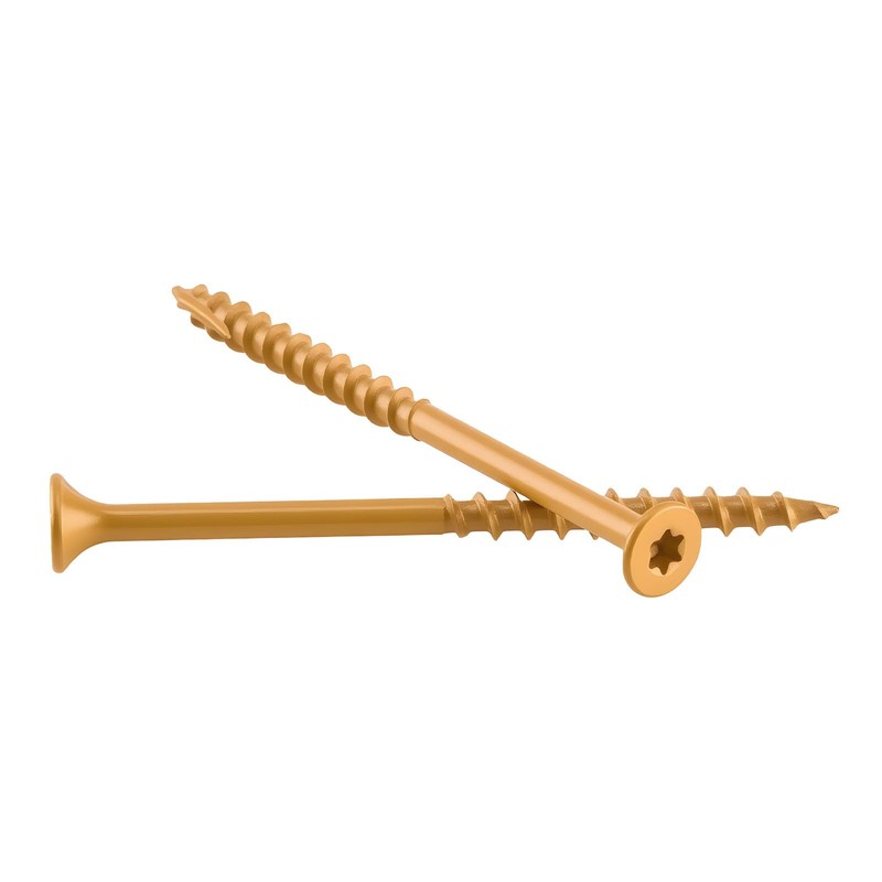 VEVOR Wood Screws 350 PCS, #10 x 3-Inch Anti-Rust Coated,