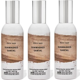 Concentrated Room Spray Bath and Body 3 Pack 1.5 oz / 42.5 g Home Fragrance Air Freshner (3 Pack, Sunwashed Santal)