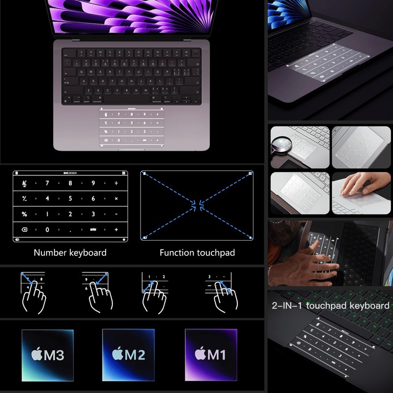 Smart Touchpad Numeric Keypad for Nums Apple MacBook Air 11''