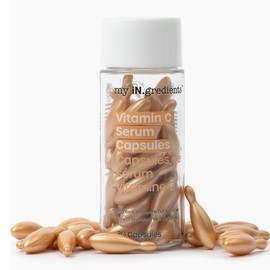 Masque Bar My Ingredients 10% Serum Capsules for Face - Serum Capsule for Evening Out Skin Tone & Instant Hydration, Korean Skin Care Treatment, 30 Mineral Oil Free, Paraben Free (Hyaluronic Acid)