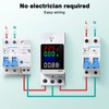 DEWIN Digital Electricity Meter, Electricity Meter, DIN Rail, Digital Display,