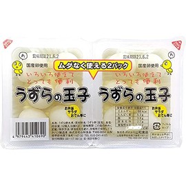 Uquail Eggs Boiled in Water, Cut Pack, For Bento Boxes, Salads, Oden, Etc., 6 Tablets x 2 Packs (10)