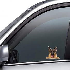 Car Sticker Belgian Malinois Sticker 15 cm (5.9 Inch) 3D Torn Reflective Car Sticker Waterproof Belgian Shepherd Pet Dog Sticker Laptop Bumper Rear Window Decor