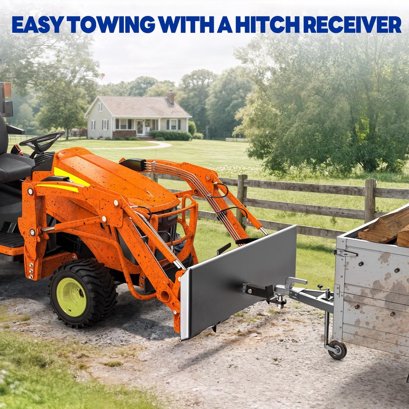 Skid Steer Mount Plate, 3/8" Thick Skid Steer Plate Attachment,