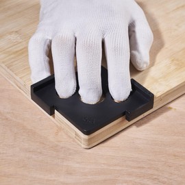 HERMIT TOOLS Pack of 4 Radius Jig Router Templates Corner Radius Routing Templates,Routing Rounded Corners Router Bit Templates for Woodworking Routing (8 Different Radius Sizes)