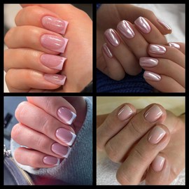 Short Square Fake Nails 600pcs Pre-shape Gel Acrylic Nail Tips for Full Cover Nail Extension Home DIY Nail Salon 12 Sizes Gelly Tips